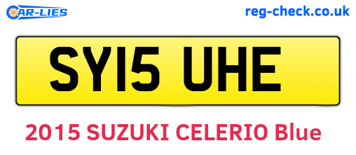 SY15UHE are the vehicle registration plates.