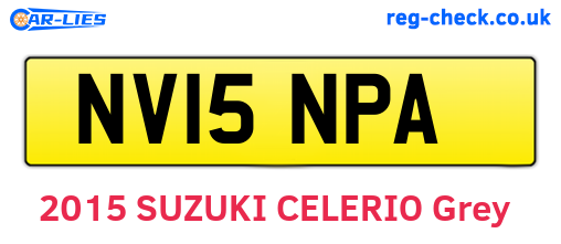 NV15NPA are the vehicle registration plates.