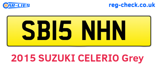 SB15NHN are the vehicle registration plates.