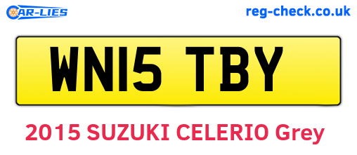 WN15TBY are the vehicle registration plates.