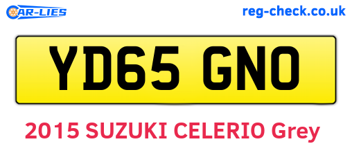 YD65GNO are the vehicle registration plates.