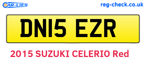 DN15EZR are the vehicle registration plates.
