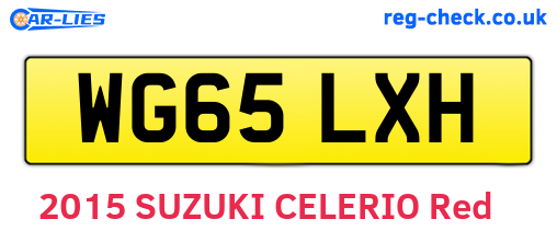 WG65LXH are the vehicle registration plates.