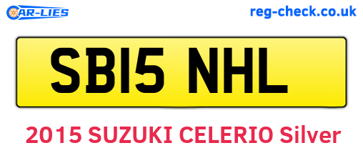 SB15NHL are the vehicle registration plates.