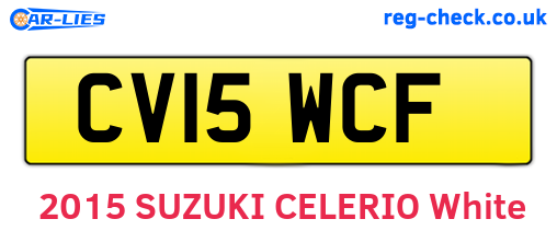 CV15WCF are the vehicle registration plates.