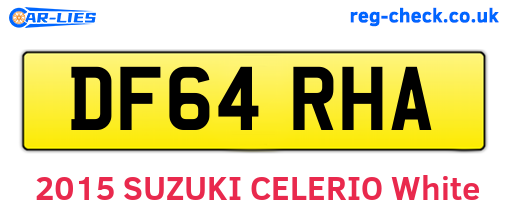 DF64RHA are the vehicle registration plates.