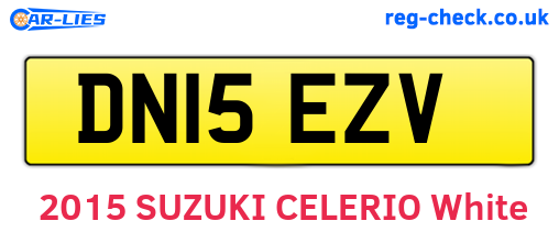 DN15EZV are the vehicle registration plates.
