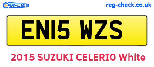 EN15WZS are the vehicle registration plates.