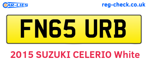 FN65URB are the vehicle registration plates.