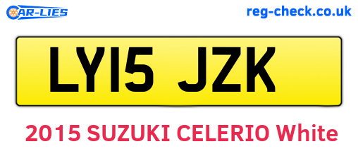 LY15JZK are the vehicle registration plates.
