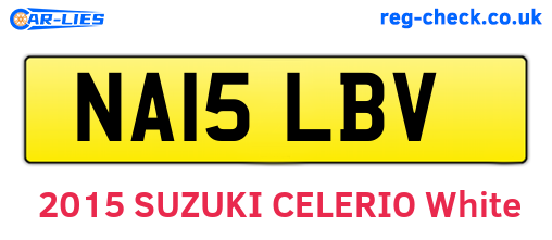 NA15LBV are the vehicle registration plates.