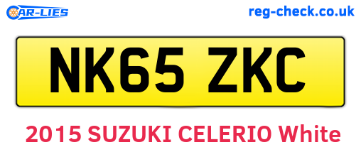NK65ZKC are the vehicle registration plates.