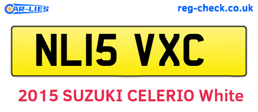 NL15VXC are the vehicle registration plates.