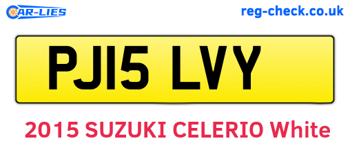 PJ15LVY are the vehicle registration plates.