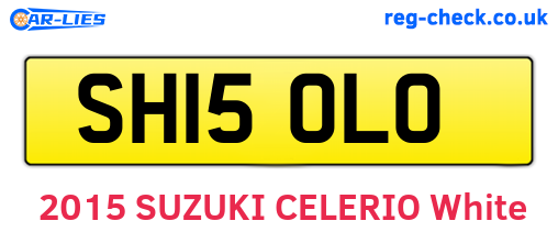SH15OLO are the vehicle registration plates.