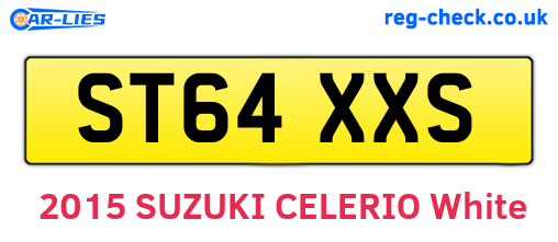 ST64XXS are the vehicle registration plates.
