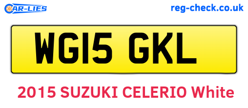 WG15GKL are the vehicle registration plates.
