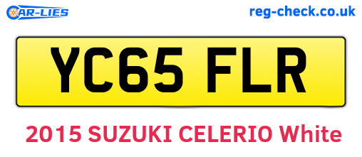 YC65FLR are the vehicle registration plates.