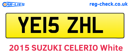 YE15ZHL are the vehicle registration plates.