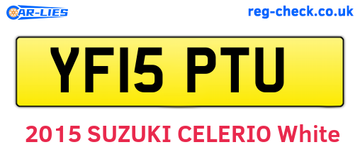 YF15PTU are the vehicle registration plates.