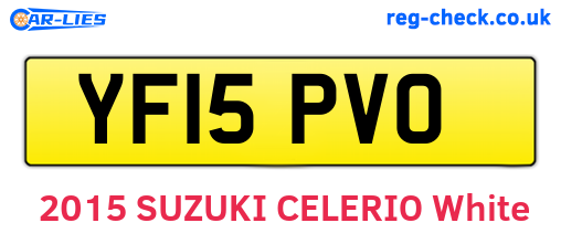 YF15PVO are the vehicle registration plates.