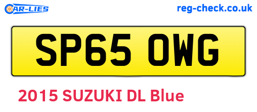 SP65OWG are the vehicle registration plates.