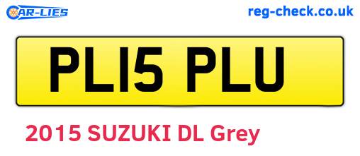 PL15PLU are the vehicle registration plates.