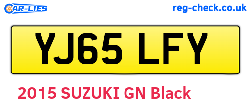 YJ65LFY are the vehicle registration plates.