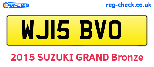 WJ15BVO are the vehicle registration plates.