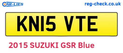 KN15VTE are the vehicle registration plates.