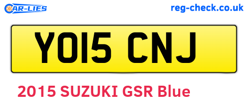 YO15CNJ are the vehicle registration plates.