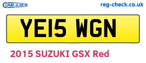 YE15WGN are the vehicle registration plates.