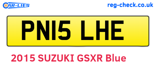 PN15LHE are the vehicle registration plates.