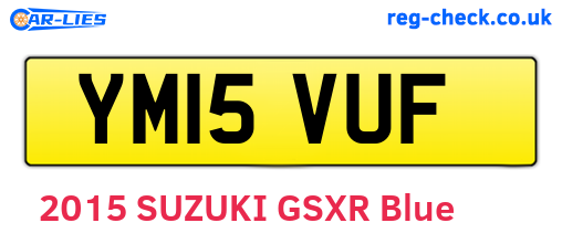 YM15VUF are the vehicle registration plates.