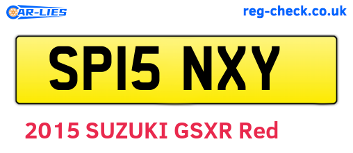SP15NXY are the vehicle registration plates.