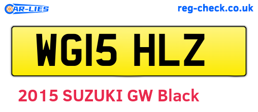 WG15HLZ are the vehicle registration plates.