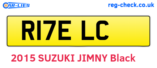 R17ELC are the vehicle registration plates.
