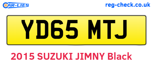 YD65MTJ are the vehicle registration plates.