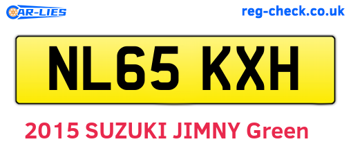 NL65KXH are the vehicle registration plates.