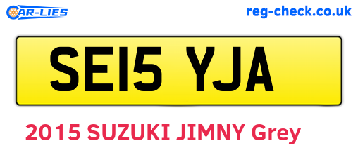 SE15YJA are the vehicle registration plates.