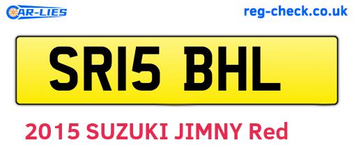 SR15BHL are the vehicle registration plates.
