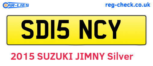 SD15NCY are the vehicle registration plates.