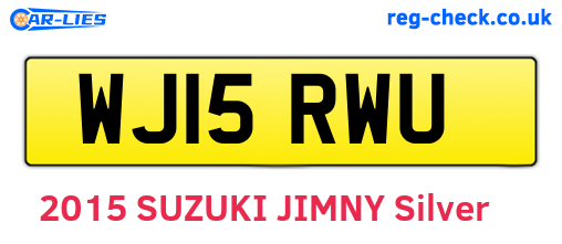 WJ15RWU are the vehicle registration plates.