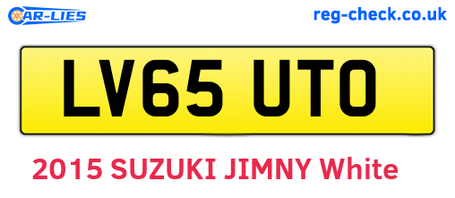 LV65UTO are the vehicle registration plates.