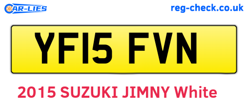 YF15FVN are the vehicle registration plates.