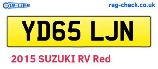 YD65LJN are the vehicle registration plates.