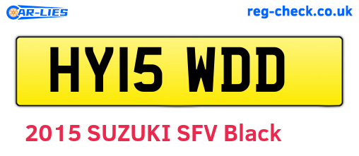 HY15WDD are the vehicle registration plates.