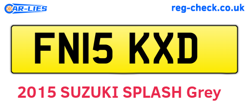 FN15KXD are the vehicle registration plates.