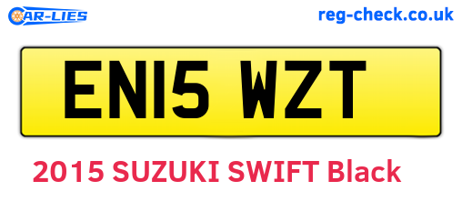 EN15WZT are the vehicle registration plates.