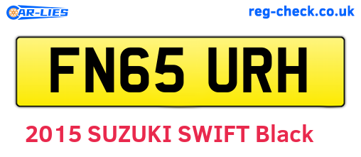 FN65URH are the vehicle registration plates.